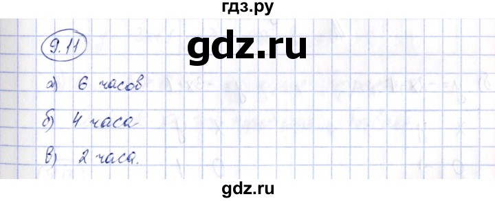 ГДЗ по алгебре 7 класс Зубарева рабочая тетрадь (Мордкович)  §9 - 9.11, Решебник